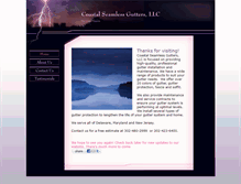 Tablet Screenshot of coastalseamlessguttersllc.com